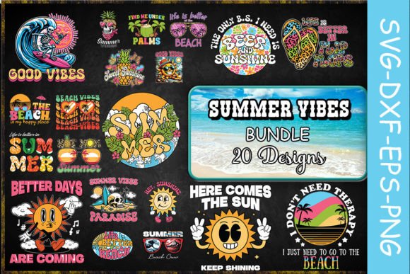 Download Summer Vibes SVG Bundle - Summer vibes svg Collection