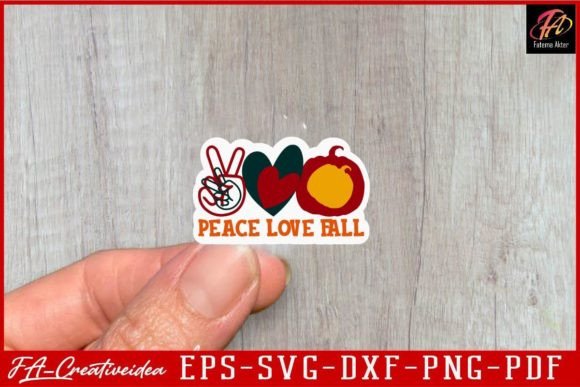 Download Peace Love  Fall Stickers Svg Design - Stickers svg Collection