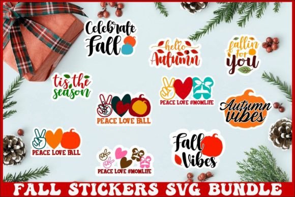 Download Fall Stickers Svg Bundle - Stickers svg Collection