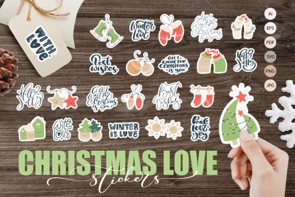 Download Christmas Love Stickers SVG - Stickers svg Collection